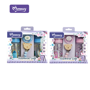 Ensemble de biberons pour bébé nouveau-né, <span class=keywords><strong>anti</strong></span>-coliques, avec sucette, kit d'alimentation, 4 pièces, ensemble cadeau pour nourrissons - Product Image 1