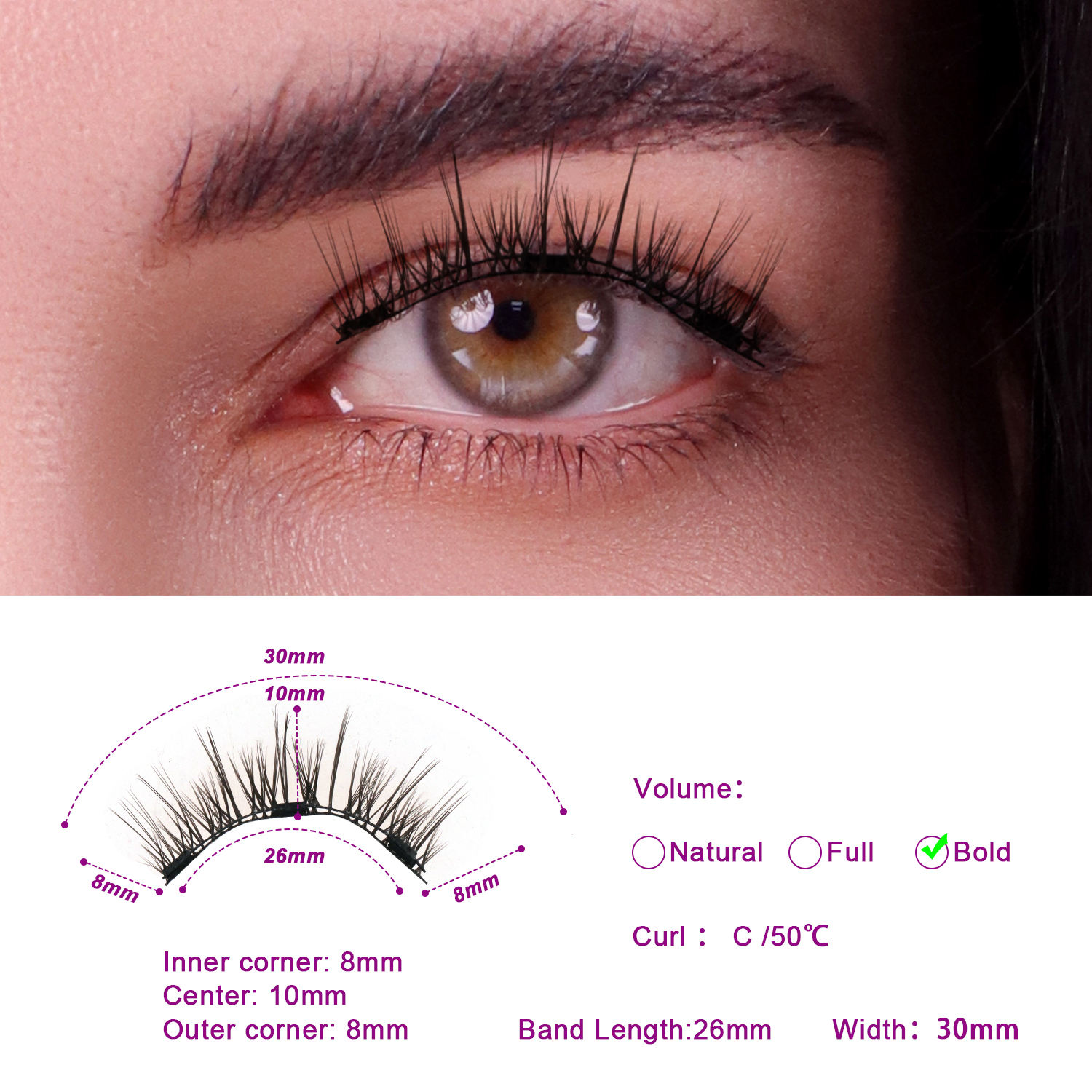 Kit de faux cils magnétiques 03