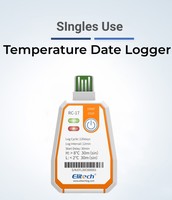 Enregistreur de température jetable Elitech RC-17 à usage unique Enregistreur de données avec rapport PDF USB Indicateur bicolore