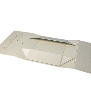 Custom Flat <strong>Pack</strong> Cardboard Magnet Paper <strong>Gift</strong> Packaging Box with Ribbon Luxury Flip Top Collapsable Magnetic Box for <strong>Birthday</strong> - Product Image 3