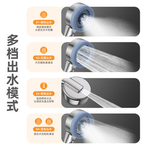 High-End lussuoso quattro-funzione spazzola filtro <span class=keywords><strong>soffione</strong></span> <span class=keywords><strong>doccia</strong></span> risparmio acqua con deviatore per bagno rubinetto beccuccio - Product Image 6