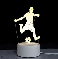 3D LED Illusion DIY Présent Décoration Télécommande Lampe Enfants Lampe de Table Veilleuse