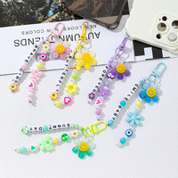 Perles acryliques colorées en forme de cœur, d'étoile, de fleurs et de visage souriant, cadeau mignon pour femmes, décoration