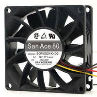 SANYO 9GV0824K403 DC24V 0.44A 80*80*25MM 8025 8CM Kipas Pendingin Aksial Konverter Frekuensi Bantalan Bola Ganda Baru Asli