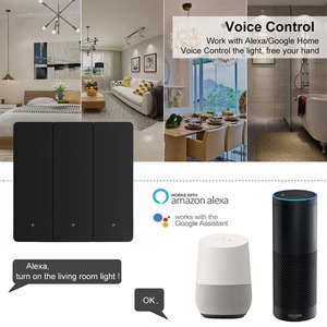 Interruptor de Parede Inteligente WiFi 2.4GHz com Botão e Controle por Voz Alexa & Google Assistant 10A 240V Multi-Gang IP20 - Product Image 4