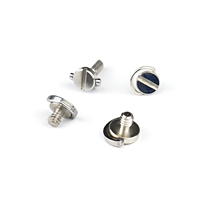 Tornillo de liberación rápida de acero inoxidable con anillo en D ovalado métrico personalizado y ranurado para trípode de cámara y equipo de exterior OEM