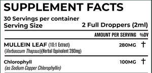 Suplementos OEM Extracto de hoja de mullein natural para pulmones Soporte respiratorio Inmunidad Boost Mullein Drop - Product Image 2