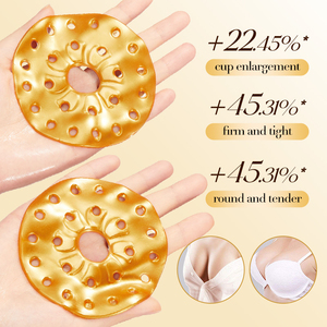 OEM BIOAQUA Natural mujer oro amarillo mejora pecho parche colágeno aligeramiento estiramiento pecho aumento máscara - Product Image 2