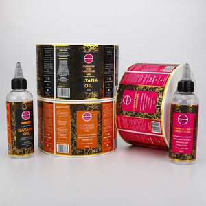 ฉลากไวนิลสี่เหลี่ยมพิมพ์ลายทองคำแบบติดเองได้ของ Bourgeois Organics สำหรับบรรจุภัณฑ์เครื่องสำอางขวด 50 มล. - กันน้ำ - Product Image 3