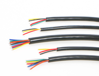 Cable de Cobre Estañado Multifilar Tipo 758 de 24 AWG, Resistente al Calor, Ignífugo, de PVC, para Uso Industrial, 300 V