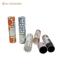 Kunden spezifisches Design Rolled Edge Eco Friendly Push Up Papier röhre für Lippen balsam Deodorant Lippenstift Verpackung Stick Round Box Verpackung