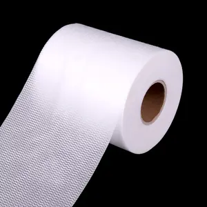 Free Sample Oem Pp Plastic Frontal Tape Embossed high quality White Nonwoven Fabric For Diaper Raw Material