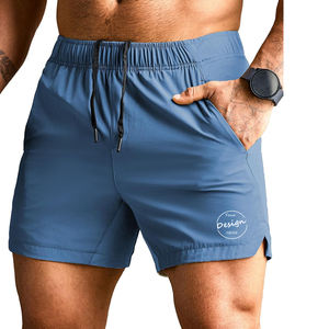 Premium New Summer Gym Shorts Baloncesto de secado rápido Jogging Deportes Color sólido Beach Sports Split Men Shorts con bolsillos - Product Image 5