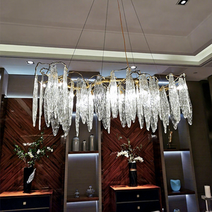Postmodern All-Copper <b>Branch</b> Chandelier LED <b>Light</b> Fiberglass Crystal French Style Luxury for Living Room Dining Room Villa - Product Image 4