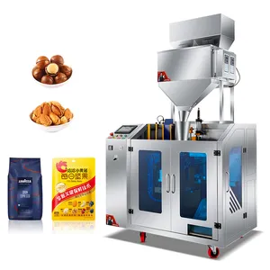 Fully automatic prefabricated zipper bag stand-up bag popcorn potato chips nitrogen food filling and packaging machine