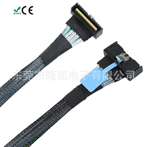 MICO 74-pin right-angle high-speed connector cable, PCIe 5.0 8-channel server cable <b>harness</b> - Product Image 1