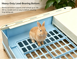 Grande <span class=keywords><strong>litière</strong></span> pour <span class=keywords><strong>lapin</strong></span> avec tiroir, toilette pour <span class=keywords><strong>lapin</strong></span>, <span class=keywords><strong>bac</strong></span> à <span class=keywords><strong>litière</strong></span> pour l'apprentissage de la propreté des lapins, pour petits animaux de compagnie, cochon d'Inde, chinchilla - Product Image 5