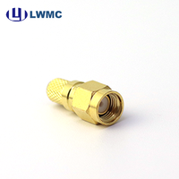 Adaptador Coaxial de Control Industrial, Conexión de Alta Frecuencia, Confiabilidad, Conector SMA Macho para Cable M&P-HYPERFLEX5/LMR240