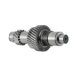 Drawing Manufacture Parallel Single Helical Gear Spline Shaft in Gear Pinion Transmission