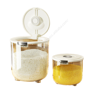 กล่องเก็บข้าวสารขนาดใหญ่ ป้องกันแมลงและความชื้น ฝาปิดแน่น ใช้งานง่าย สำหรับห้องครัว - Product Image 3