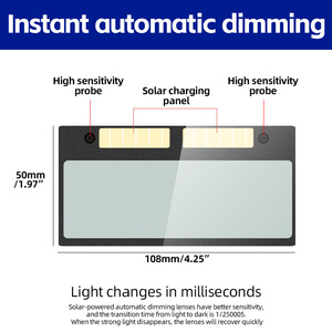 Máscara de Soldadura con Oscurecimiento Automático Solar, Gran Visibilidad, Resistente a Altas Temperaturas, Casco de Soldadura con Oscurecimiento Automático y Color Real - Product Image 4