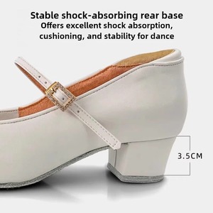 Chaussures <span class=keywords><strong>de</strong></span> <span class=keywords><strong>danse</strong></span> <span class=keywords><strong>latine</strong></span> Vennystyle - Chaussures <span class=keywords><strong>de</strong></span> pratique <span class=keywords><strong>de</strong></span> <span class=keywords><strong>danse</strong></span> <span class=keywords><strong>de</strong></span> salon professionnelles pour filles, blanches, avec semelle en cuir souple, ajustement confortable - Product Image 3