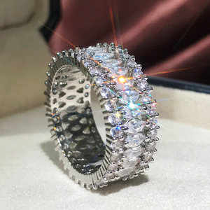 Anello a fascia intera dalla forma irregolare da donna, alla moda, versatile, accessorio per dita per feste e matrimoni, idea regalo - Product Image 4
