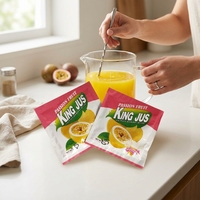 10g pour 2L d'eau, 60 sachets par 4 sacs par carton, poudre de jus aromatisée à l'orange, à la pastèque et à la fraise, poudre de boisson aromatisée