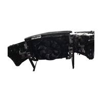 Kit de pare-chocs avant pour Mercedes-Benz W205 C260 Classe C, avec grille et phares, installation par vis, découpes pour capteurs d'aide au stationnement, qualité OE