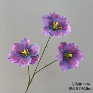 Fleurs artificielles en tulipes Pingping, fleurs en soie imprimées en 3D, décoration de mariage et de maison - Product Image 3
