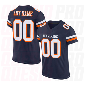 Camiseta de Fútbol Americano Personalizada para Hombre, Cuello en V, Manga Corta, Color Azul, Impresión Sublimada, Malla Transpirable, Corte Regular, Nombre del Equipo Personalizable - Product Image 5