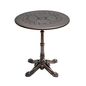 European Outdoor Aluminum <b>Table</b> <b>Round</b> Waterproof Courtyard Garden Furniture Cast Aluminum Alloy <b>Patio</b> Tea <b>Table</b> - Product Image 1