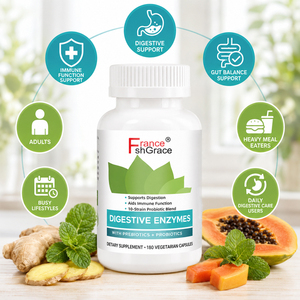 Enzymes digestives personnalisées Shecome avec prébiotiques et probiotiques pour soutenir la digestion chez les femmes et les hommes, 180 capsules d'enzymes digestives - Product Image 3