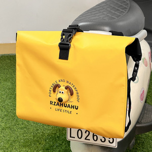 Bolsa de Almacenamiento Trasera Multifuncional con Diseño de Dibujos Animados para Bicicleta, Bolsa Impermeable para Motocicleta, Bolsa para Colgar, Organizador para Casco y Cargador - Product Image 6