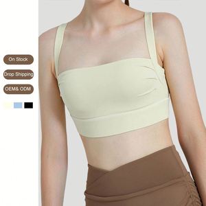 Sujetador deportivo transpirable y a prueba de golpes para mujer con diseño de espalda hermosa y chaleco desmontable para yoga y running - Product Image 1