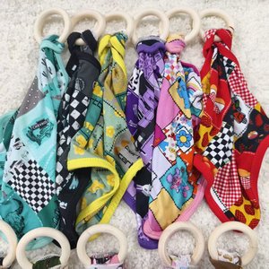 Pronto per la Spedizione: Copertine per Neonati in Bambù con Stampa Mista e Anello in Legno, Giocattoli Personalizzati per Bambini, Ecologici, Lavabili, Carini e Sicuri - Product Image 1