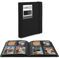 Classeur de cartes à 4 pochettes couleur personnalisée, album de collection de cartes à collectionner avec couverture en PP et pochettes pour cartes