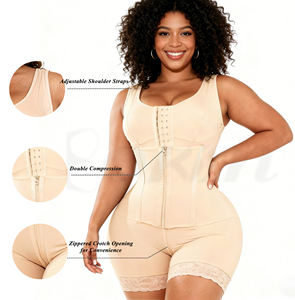 Shapewear pour femmes, contrôle du ventre, bretelles réglables, fermeture éclair, taille <span class=keywords><strong>de</strong></span> sablier, gaine <span class=keywords><strong>de</strong></span> taille, lifting des fesses, shapewear intégral une pièce - Product Image 4
