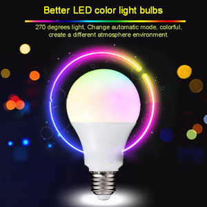 <span class=keywords><strong>Gofa</strong></span> — ampoule Led multicolore E27, B22, 3, 5, 10W Rgb + W, lampe Led multicolore, 16 millions de couleurs changeantes, avec télécommande rouge - Product Image 2