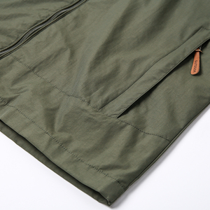 Chaqueta de hombre ligera cortavientos al por mayor con cremallera suave de gran tamaño para hombre - Product Image 4
