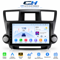 Radio Mobil Android untuk Toyota Highlander 2007-2013 Navigasi GPS Pemutar Multimedia Carplay Nirkabel Android Auto Bluetooth MP5
