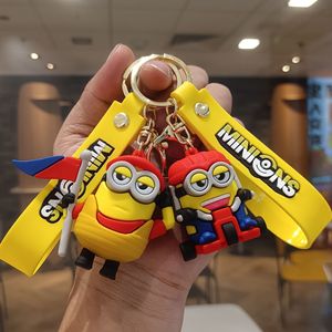 Porte-clés et breloque de sac 3D en PVC sur le thème du sport, figurine de dessin animé Minion, vente en gros, petit cadeau - Product Image 1