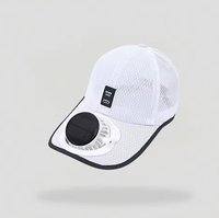 Casquette de baseball unisexe personnalisable avec panneau solaire et chargeur USB, ventilateur électronique intégré, légère, respirante, 3 réglages, pour sports de plein air