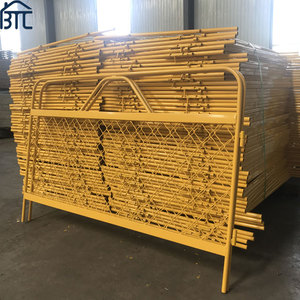 Có thể gập lại nhà máy bán hàng trực tiếp cửa cống bảo vệ đường sắt tạm thời hàng rào thép hàng rào cạnh bảo vệ vàng cửa cống bảo vệ đường sắt hàng rào - Product Image 6