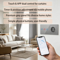 NOVSKI Interrupteur intelligent WiFi Tuya double 16A au design moderne et prise allemande pour la maison
