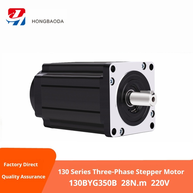 HONGBAODA  Original brand-new three-phase 130 series stepper motor full series Nema 52 24N 28N 35N 50N 220V 130BYG350A/B/C/D