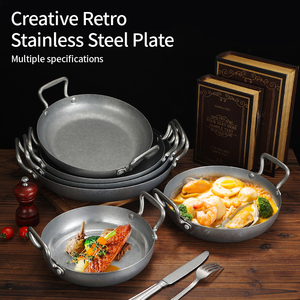 Marmite de cuisson commerciale moderne en acier inoxydable 304, style <span class=keywords><strong>vintage</strong></span>, pour fruits de mer, avec deux poignées, compatible induction - Product Image 1