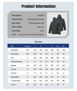 <span class=keywords><strong>Veste</strong></span> imperméable coupe-vent à capuche pour le sport, le trekking et le travail, entièrement thermocollée, pour le printemps et l'extérieur - Product Image 3