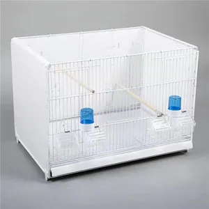 23 Inch Double Flight Stackable Sidebord Breeding Bird Cage with Removable Backboard