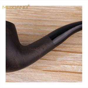 Muxiang Wooden Tobacco Pipe Bent Shape 9mm Mortise And Tenon Mouthpiece Solid Wood Smoking Pipe - Product Image 5